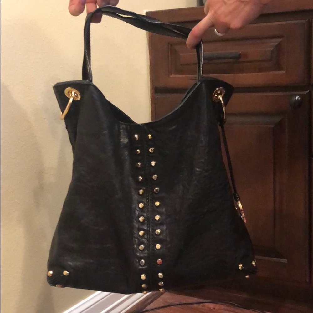 Michael Kors black genuine leather purse